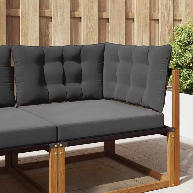 vidaXL Cuscino per divano da esterno moderno in poliestere con rivestimento rimovibile, Antracite, L: 80,0 cm x P: 43,0 cm x H: 10,0 cm