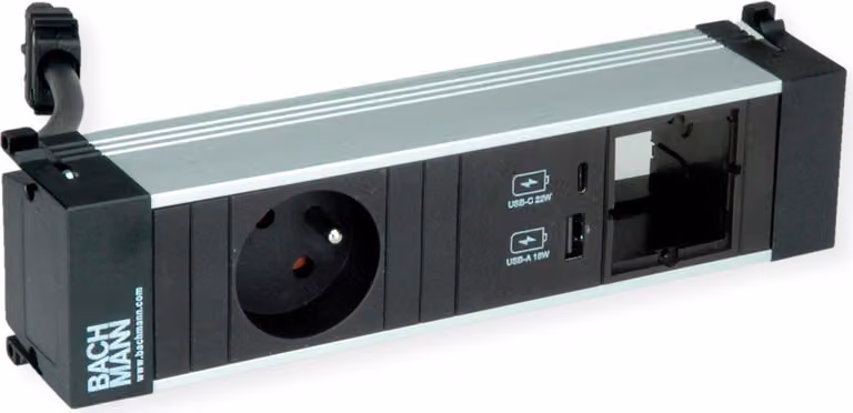 Bachmann Power Frame S 1Xute 1Xcm 1Xusb A/C 22W 0,2M Gst18