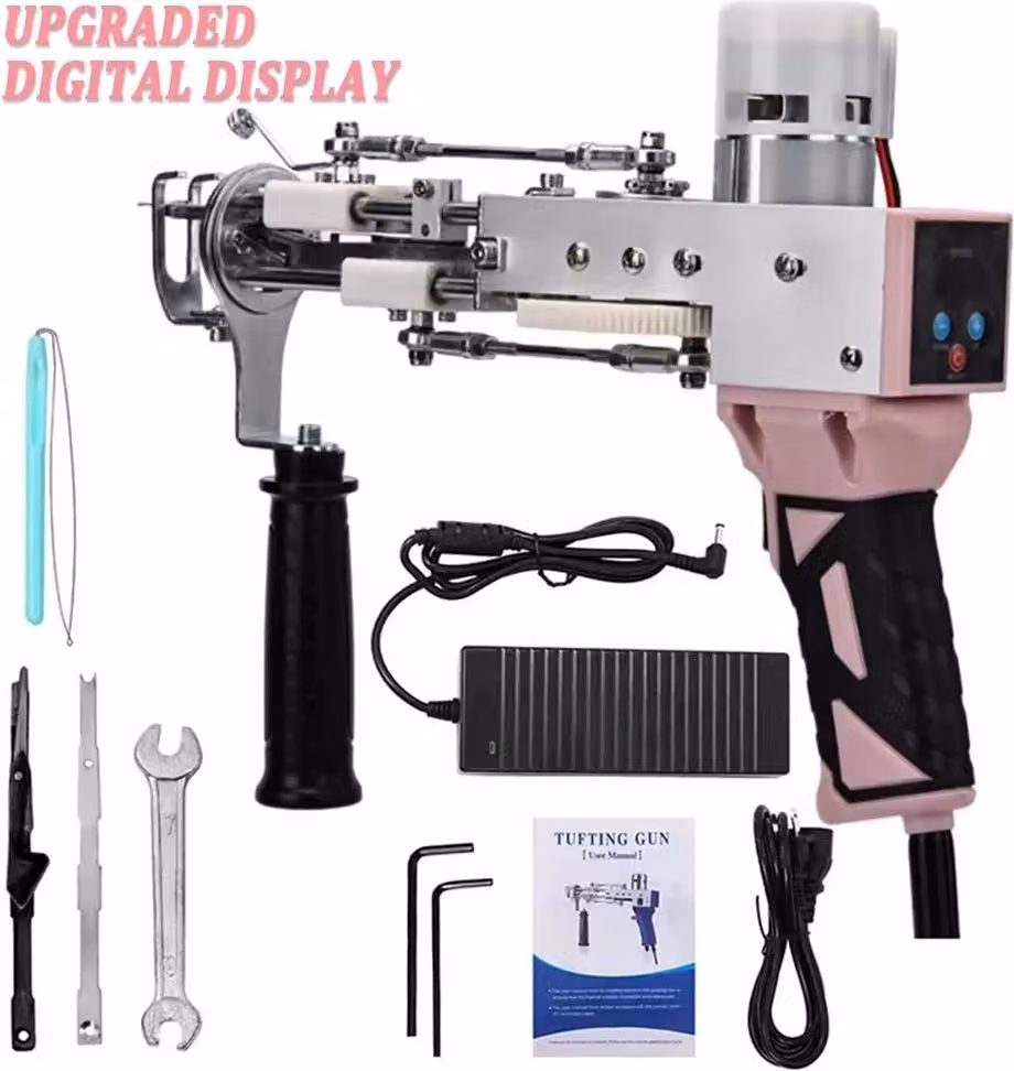 Pistola per tufting, design portatile, alta efficienza, display digitale Pistola-c