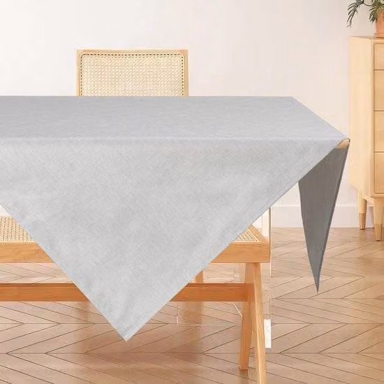 Tovaglia idrorepellente 100x100 cm in poliestere, grigio