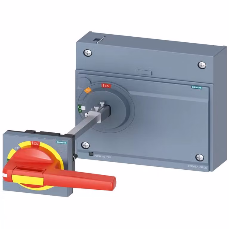 Azionamento rotante con accoppiamento porta Siemens, arresto di emergenza, IEC IP65 con blocco porta, accessorio 3VA96870FK25