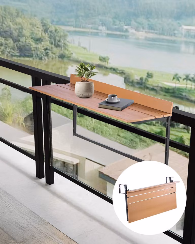 Tavolo da balcone Tavolo sospeso Tavolo sospeso da balcone Tavolo pieghevole pieghevole 1000x345mm