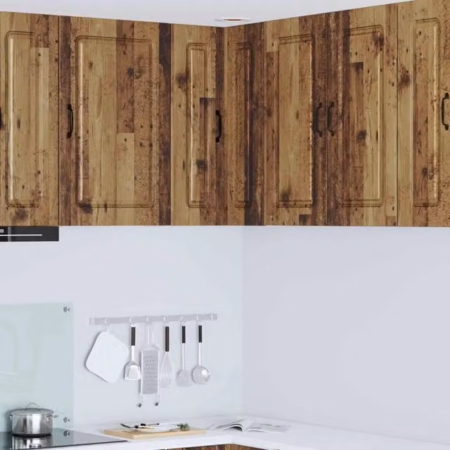 Armadio da cucina moderno vidaXL in legno marrone con ripiani interni e ante a battente L/P/H: 57 x 57 x 80 cm