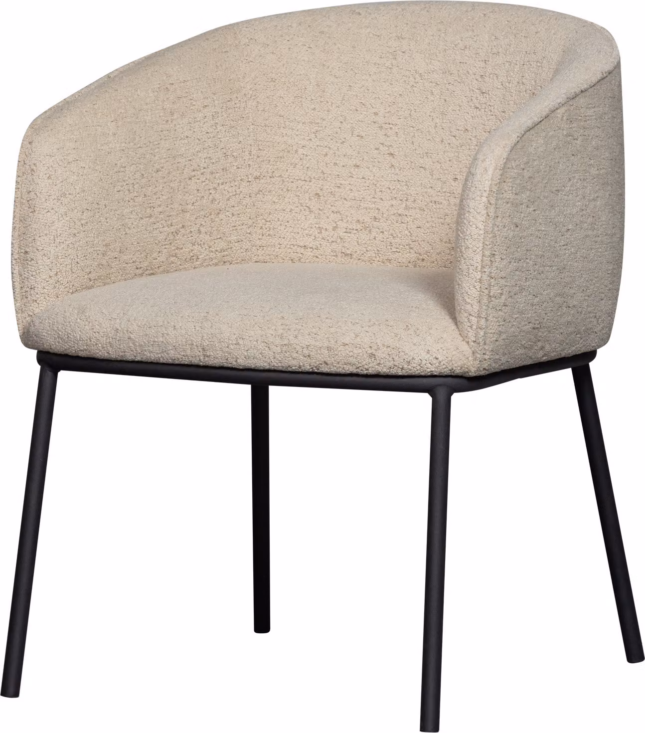 Sedia da pranzo Leon Bouclé Natur Melange