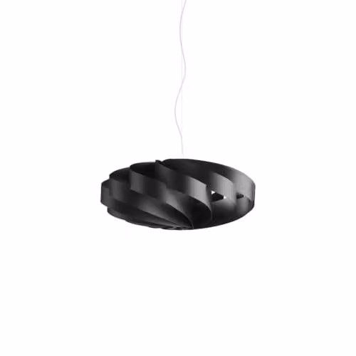 Lampadario Moderno Polilux ® Nero E Metallo Cromo 5 Luci E27