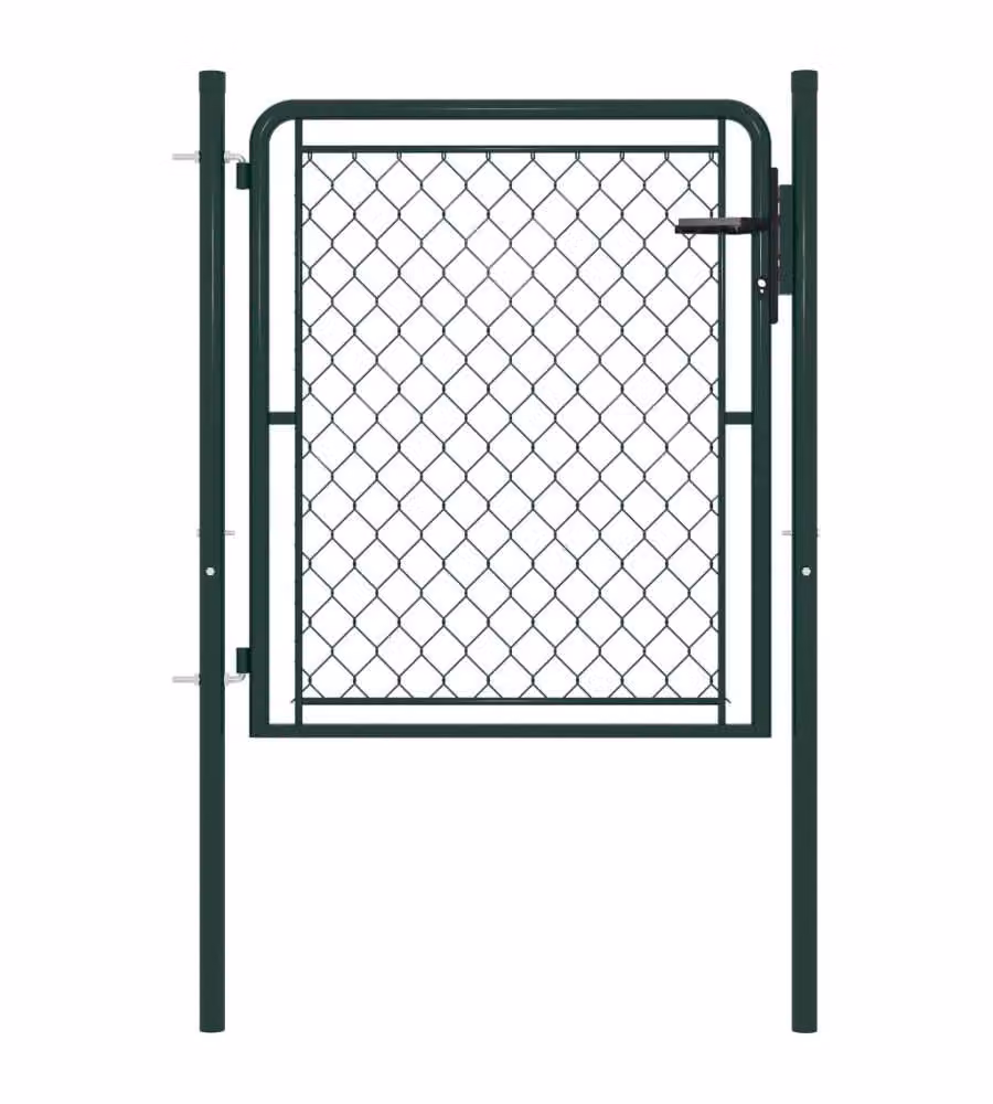 Cancello per Giardino in Acciaio 100x100 cm Verde