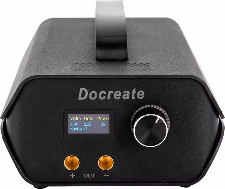 Saldatrice a punti portatile a batteria - Supercondensatore 3000F - Fino a 0,3 mm di nichelato, 0,2 mm di nichel puro - 220 V - 23×14×7,1 cm - 2 kg - Nero