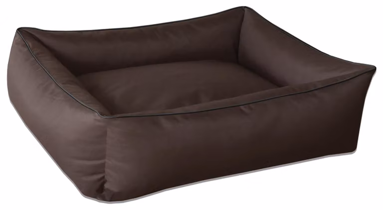BedDog Lettino per cani MAX Divano per cani Cuscino per cani Lettino per cani con bordo, CHOCOLATE (marrone), (XXL) ca. 120x85x23 cm