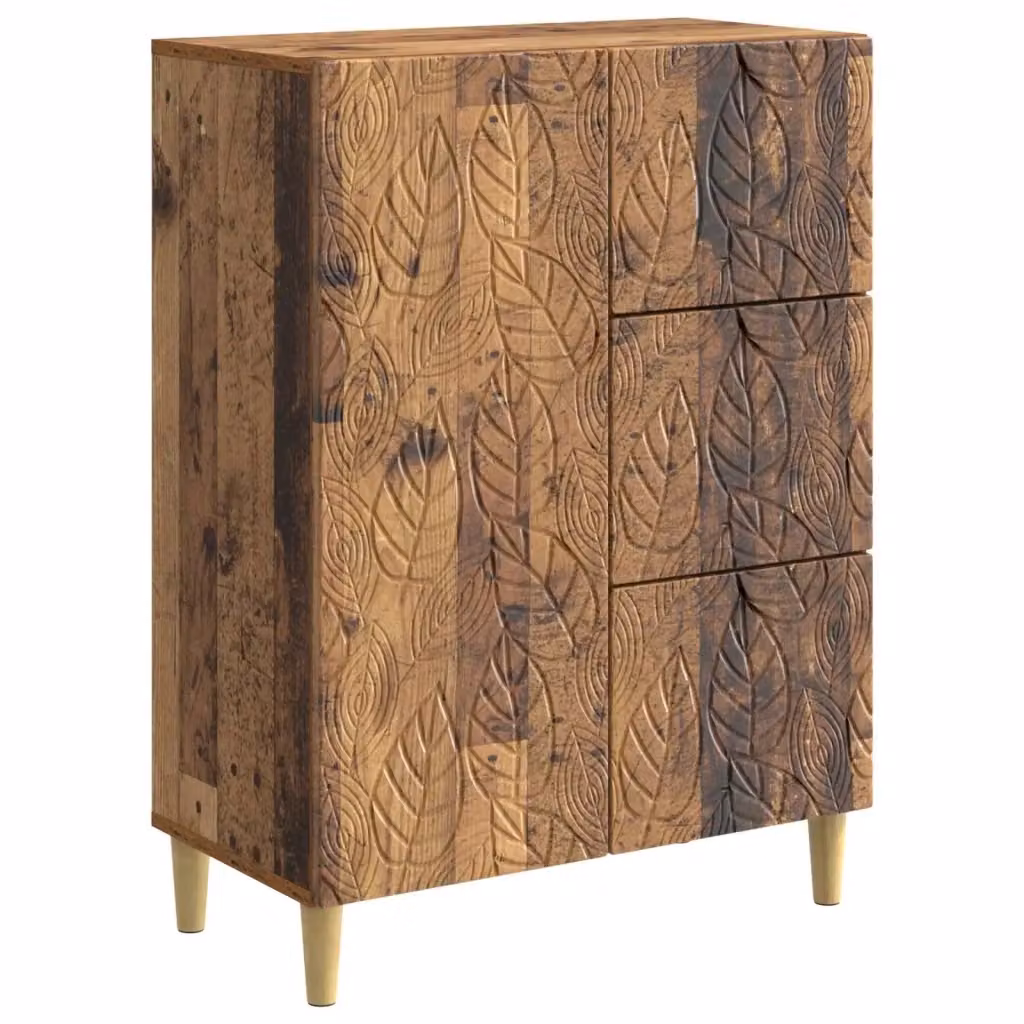 Credenza moderna vidaXL in legno marrone per soggiorno e sala da pranzo L: 66 cm, P: 34,5 cm, H: 90 cm – 2