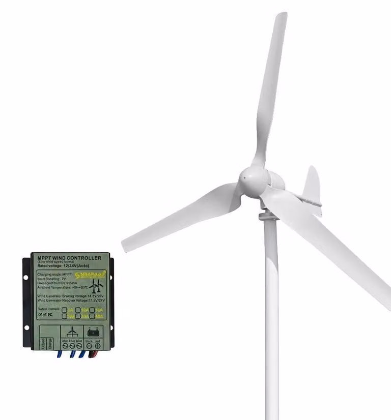 Turbina eolica, alta efficienza, installazione semplice, con controller MPPT, potenza 3000W, tensione 48V