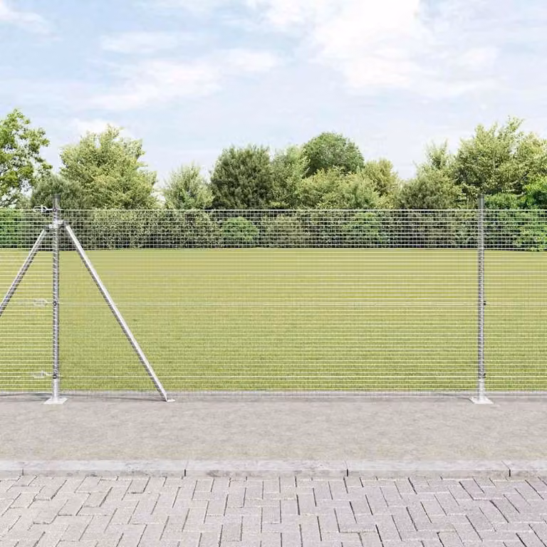 Maison Exclusive - Palo della recinzione Argento 100 x 1 m (rete 19 x 19 mm)