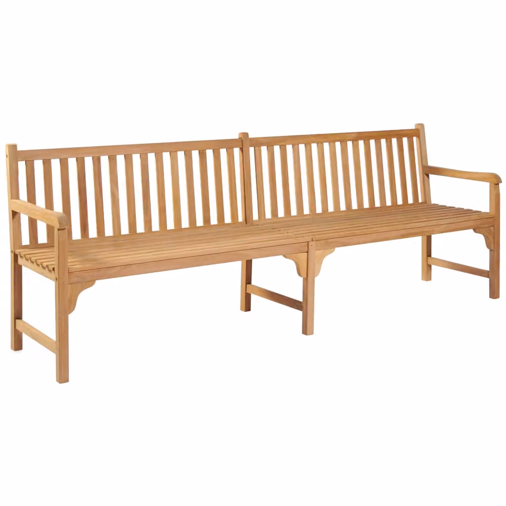 Panchina da giardino 228 cm in legno massiccio teak
