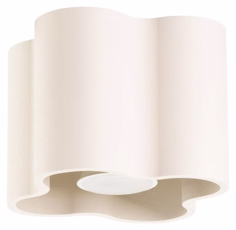 Plafoniera OVIO 1 beige GU10 1xGU10 10W alluminio 10x12x12cm Sollux Lighting