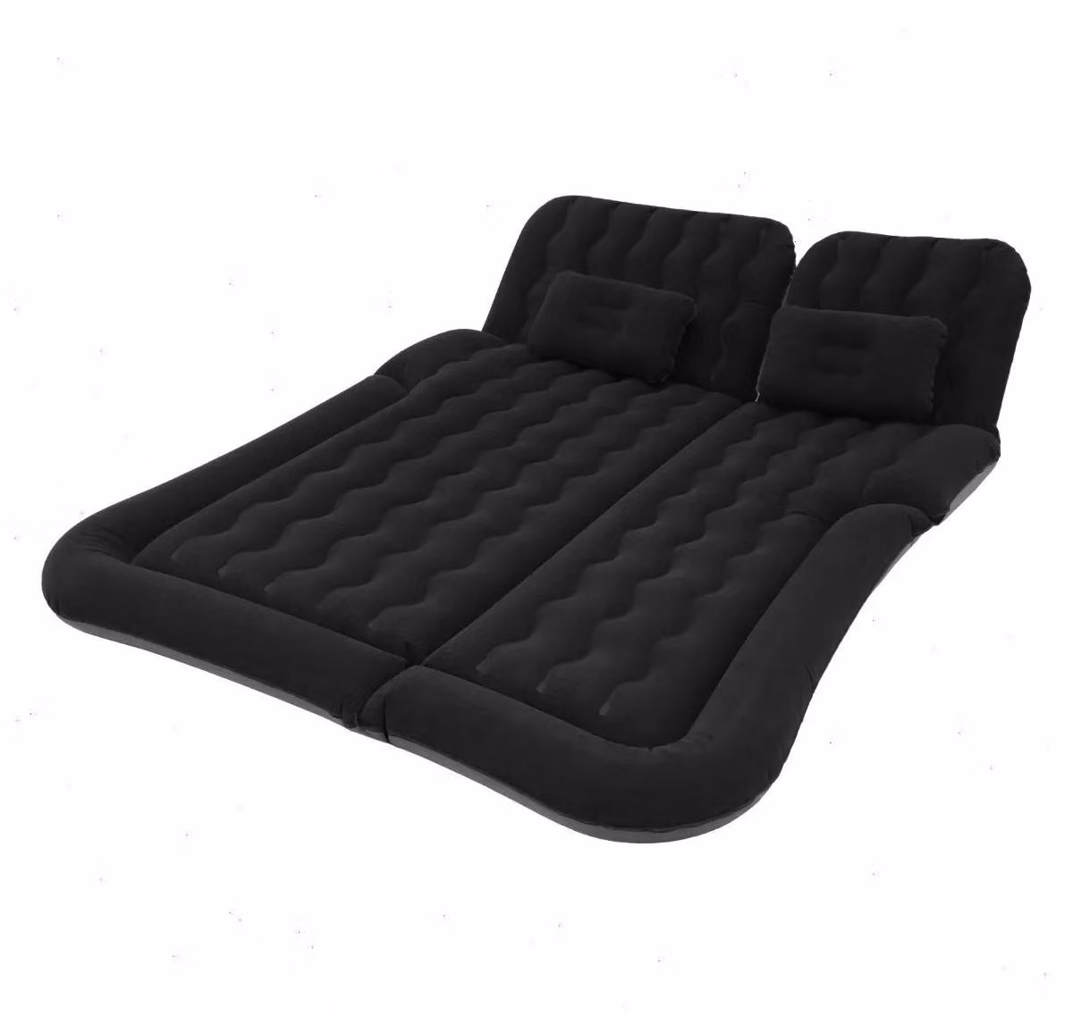 Materasso gonfiabile a forma di auto - Letto gonfiabile per SUV - Dimensioni 1,74 x 1,26 m - Portata massima 300 kg - Realizzato in PVC floccato - Ideale per campeggio e viaggi - Colore: nero