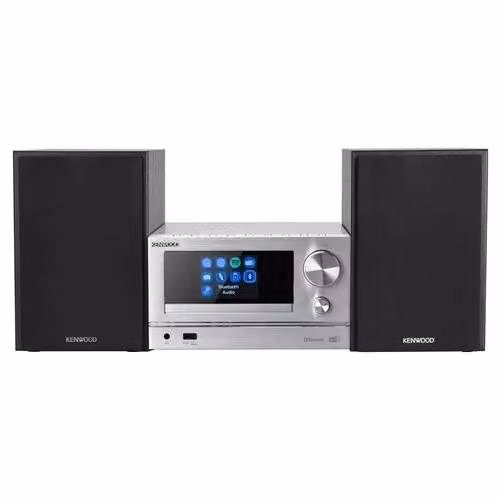Kenwood M-7000S Mini Impianto Audio Domestico da 30 W con Bluetooth, Wi-Fi e USB, Argento – 2