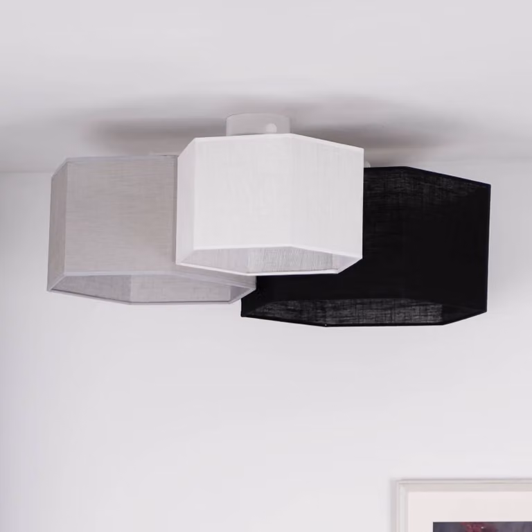 Plafoniera soffitto Emil Duolla, dimmerabile, Soggiorno / Sala da pranzo, Tessuto / Stoffa / Seta, Moderno, Plafoniera