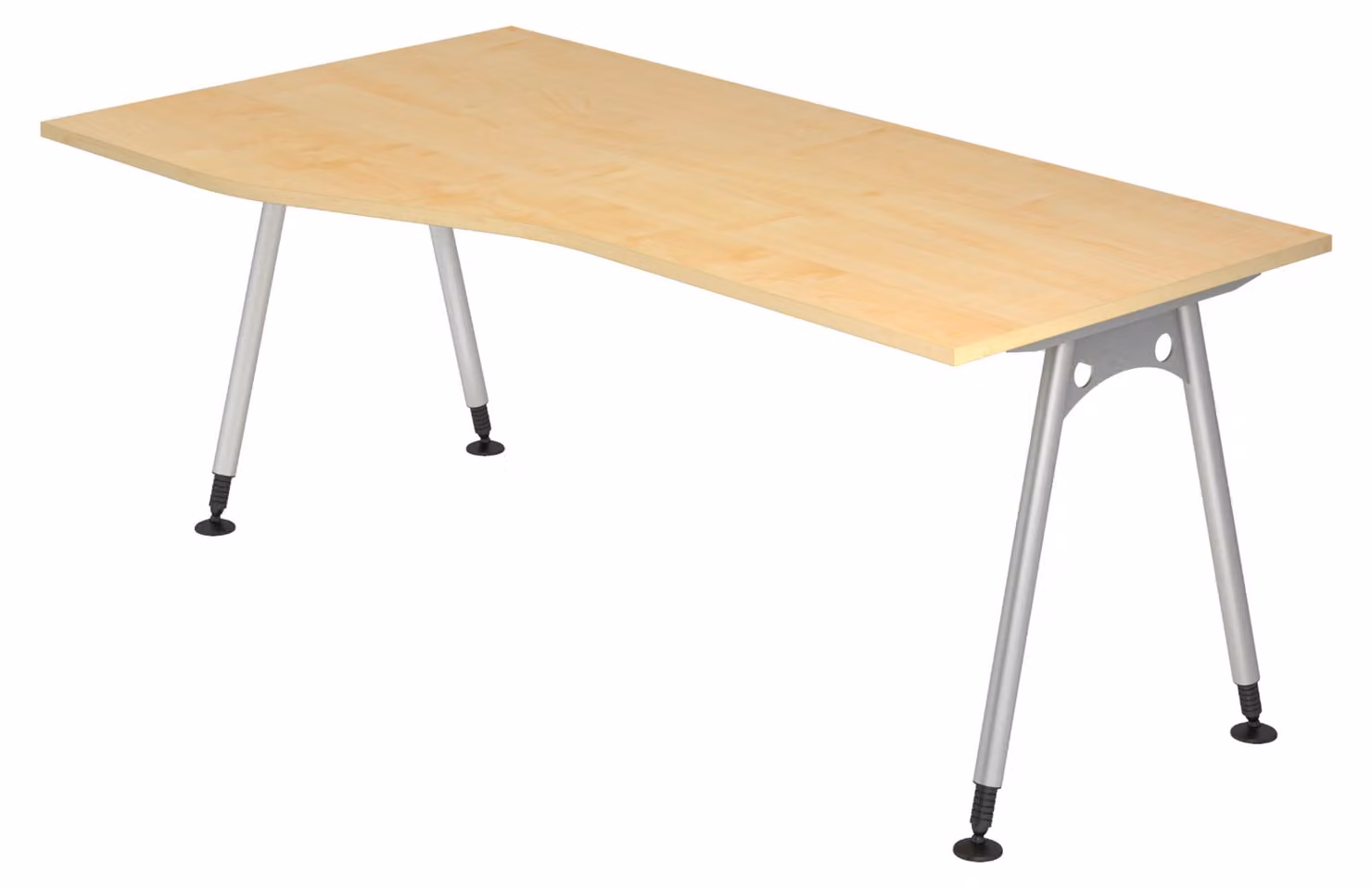 Scrivania bümö Serie A - Decorazione: acero, dimensioni: 180 x 100 cm