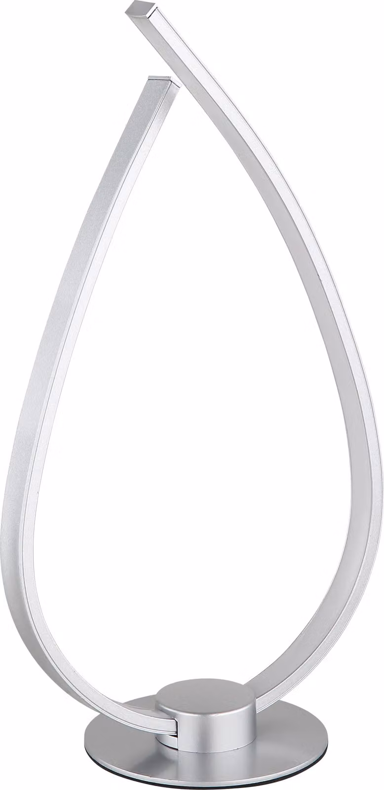 Lampada da tavolo a LED, argento, opalina, H 37,5 cm