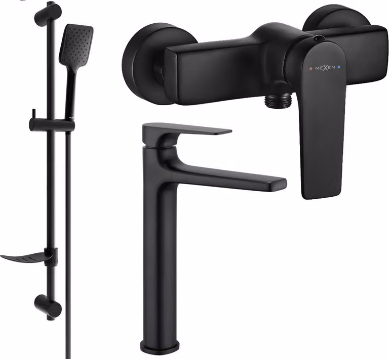 Mexen Lynx DF62 set doccia, nero - 745914DF62-70