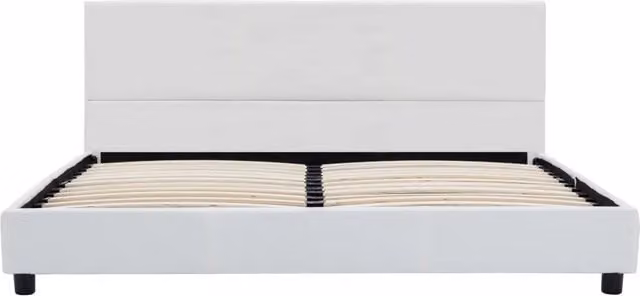 Giroletto-Struttura Letto Bianco in Similpelle 140x200 cm 642548