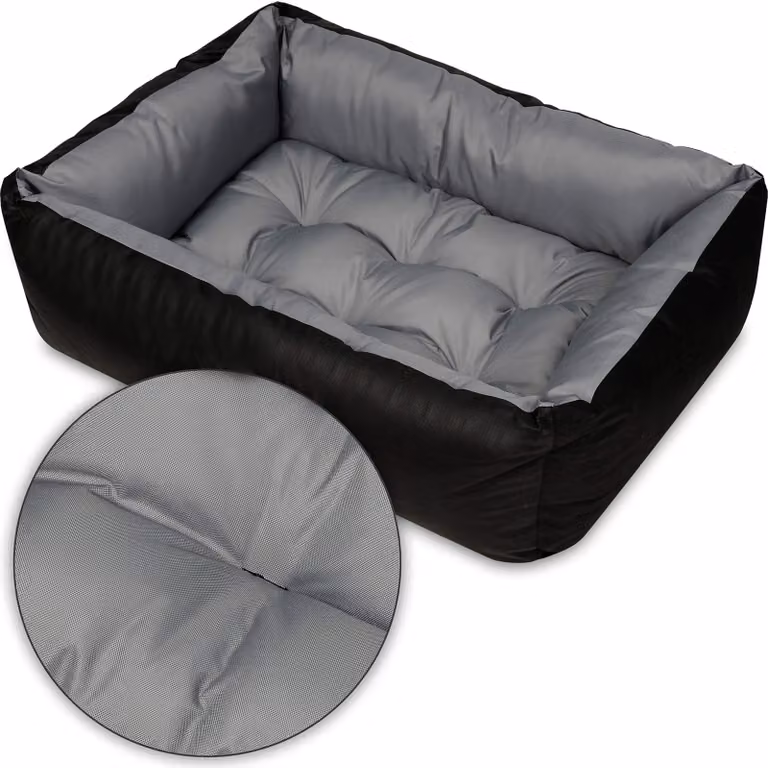Letto per cani Cesto per cani Divano per cani Letto per cani di piccola, media e grande taglia - Lavabile - Taglia M - Grigio