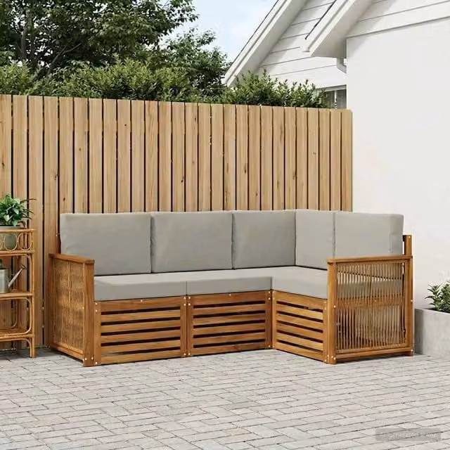 Set di divani da esterno 4 pz Poliestere 3384297