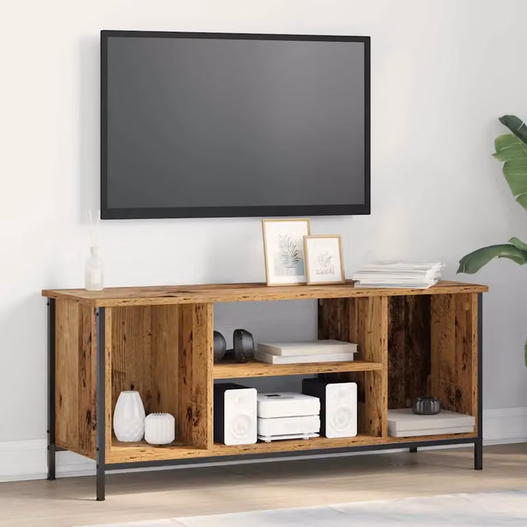 Mobile TV moderno vidaXL in legno marrone L 102 x P 35 x H 45 cm
