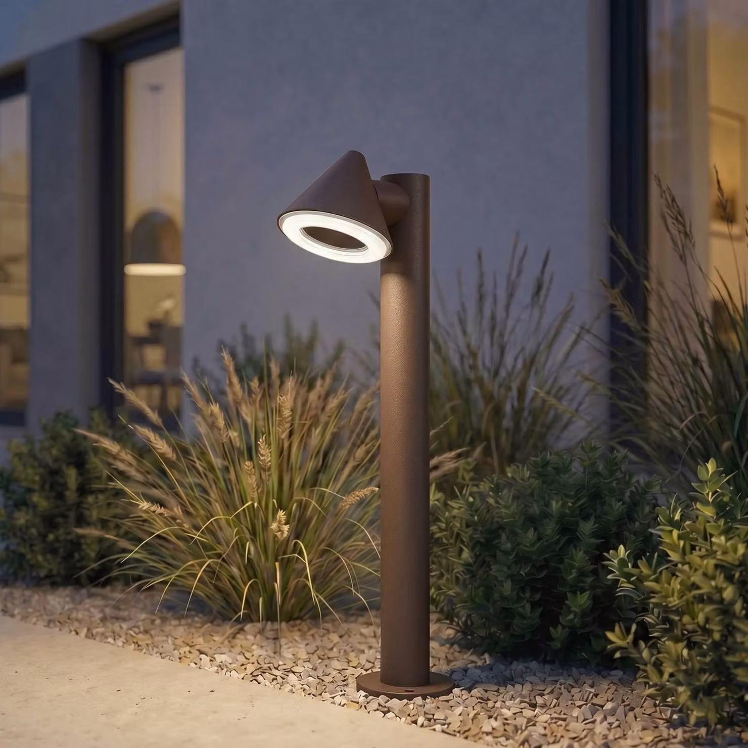 Lampioncino da giardino Soran Lindby, Marrone / Ruggine, Metallo, Moderno, Lampada da esterni
