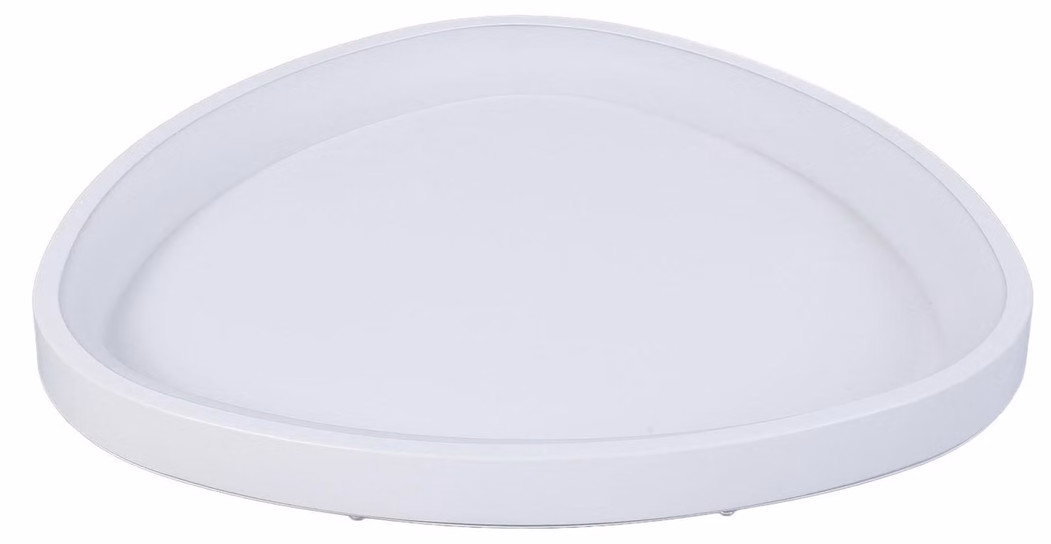 Pannello luminoso a LED, dimmerabile, con 3 temperature di colore, forma ovale, 42 cm, colore bianco