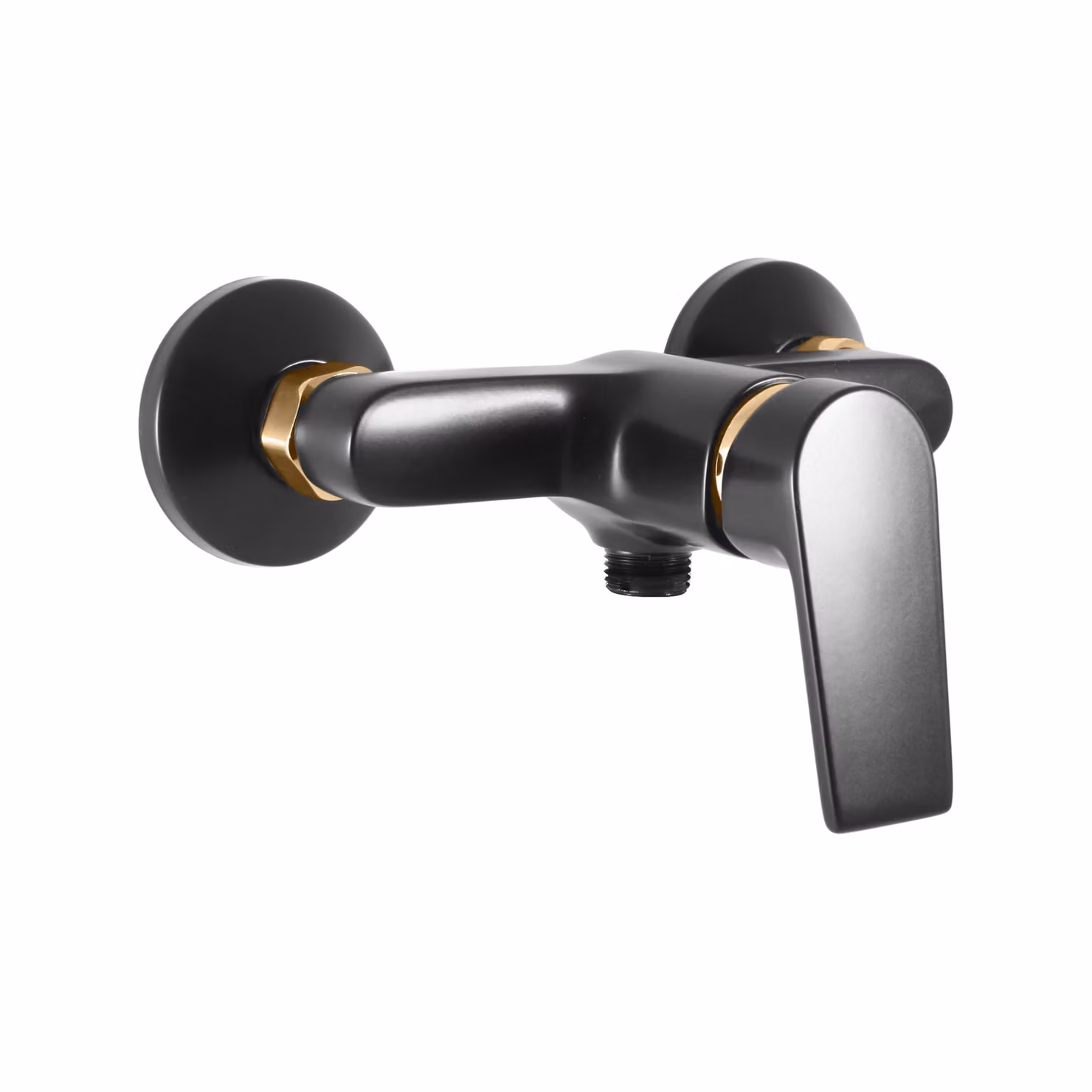 Slezák-RAV Slezák Rav CO181CMATZ Miscelatore per doccia nero opaco/oro Colore: nero opaco/oro, Dimensioni: 100 mm