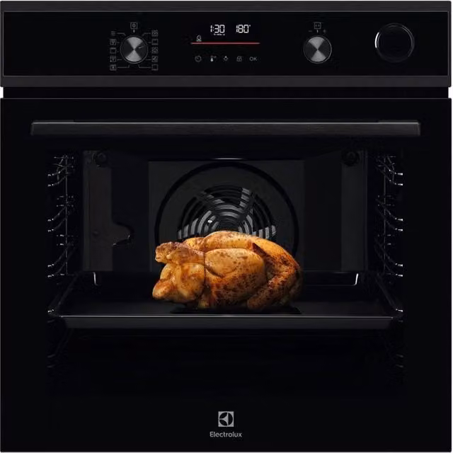 Electrolux Forno da Incasso SteamCrisp Serie 600 LOC3H44TX, Inox e Nero, 72 litri, Classe A