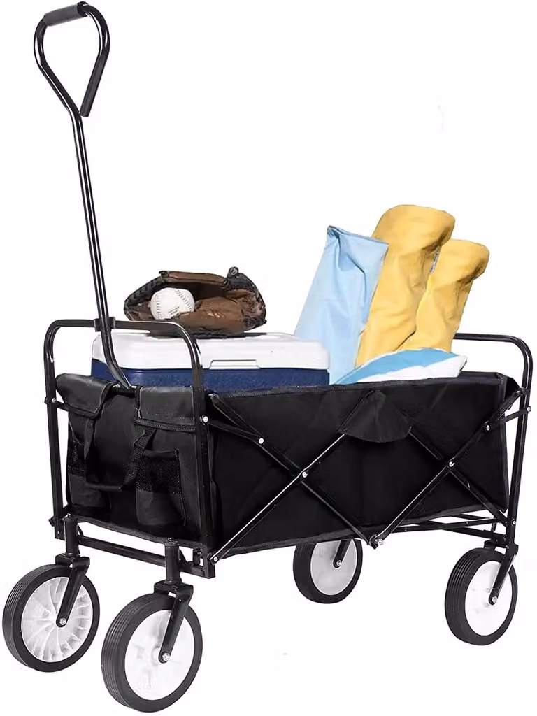 Carrello da giardino pieghevole - Carrello per il giardino - Carrello pieghevole - Carrello da giardino - 262 litri - Carrello per il giardino - Carrello da giardino pieghevole