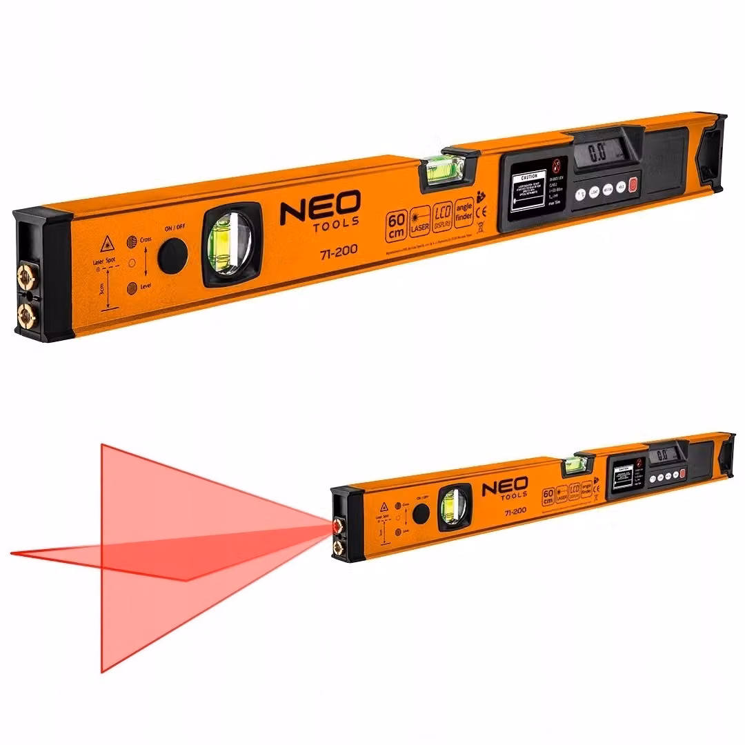 NEO TOOLS Livella laser con display elettronico 60 cm