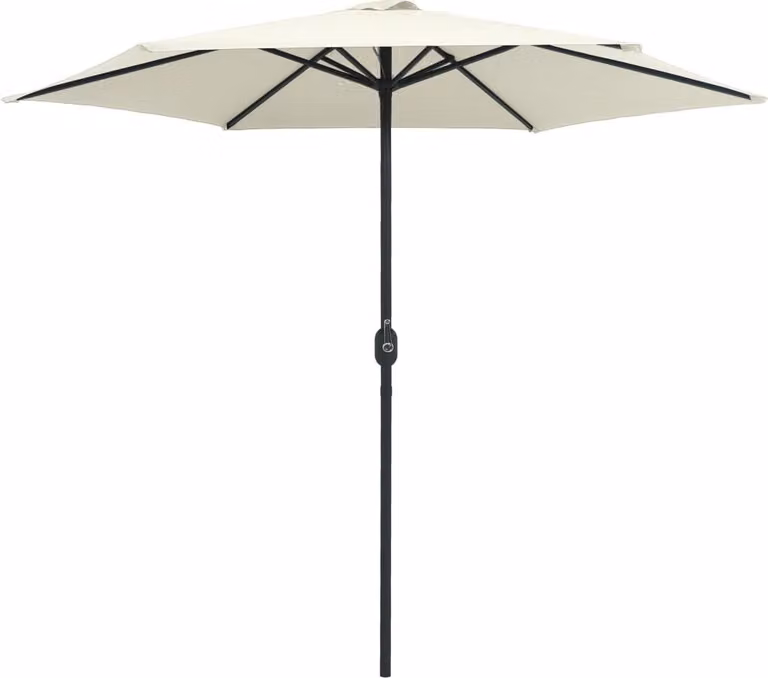 Ombrellone da Giardino Palo in Alluminio 270x246 cm Sabbia