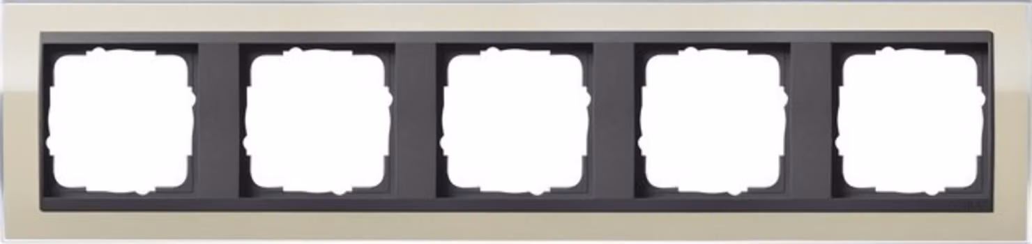 Gira 0215778 Cornice di copertura a 5 moduli per Gira Event antracite sabbia chiara