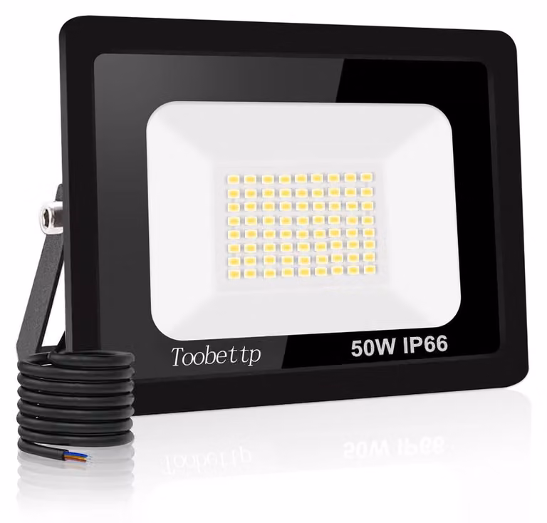 Faro a LED da 50W, 5000 lumen, 6000K, bianco freddo, grado di protezione IP66