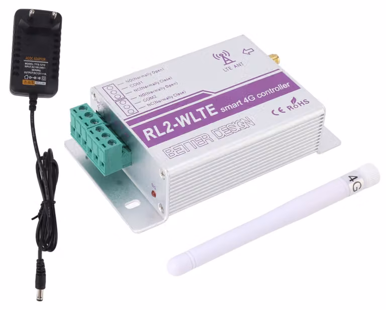 Apriporta GSM, telecomando 4G a 2 canali con app, interruttore relè luminoso per l'automazione industriale delle porte da garage