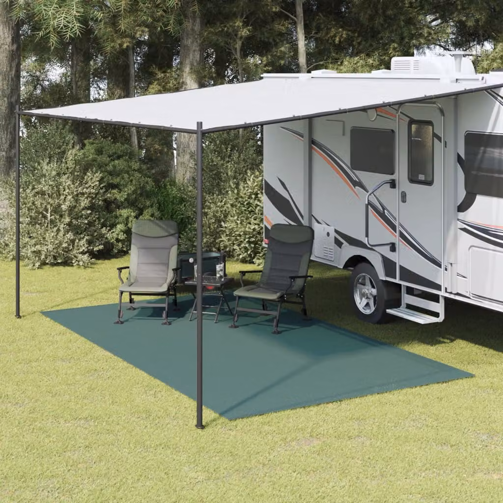 vidaXL Tappeto da Tenda Verde 4,5x2,5 m