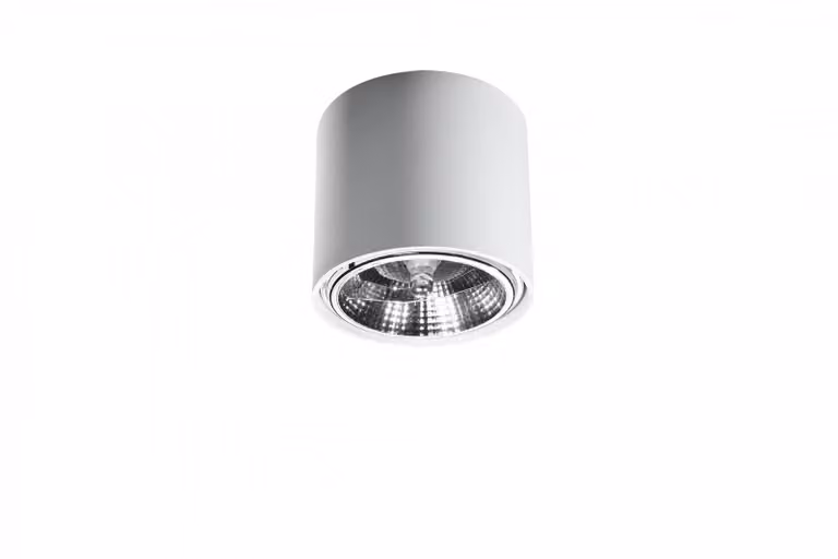 Lampada da soffitto TIUBE bianco 1xGU10/ES111 10W alluminio 11x12x12cm Sollux Lighting