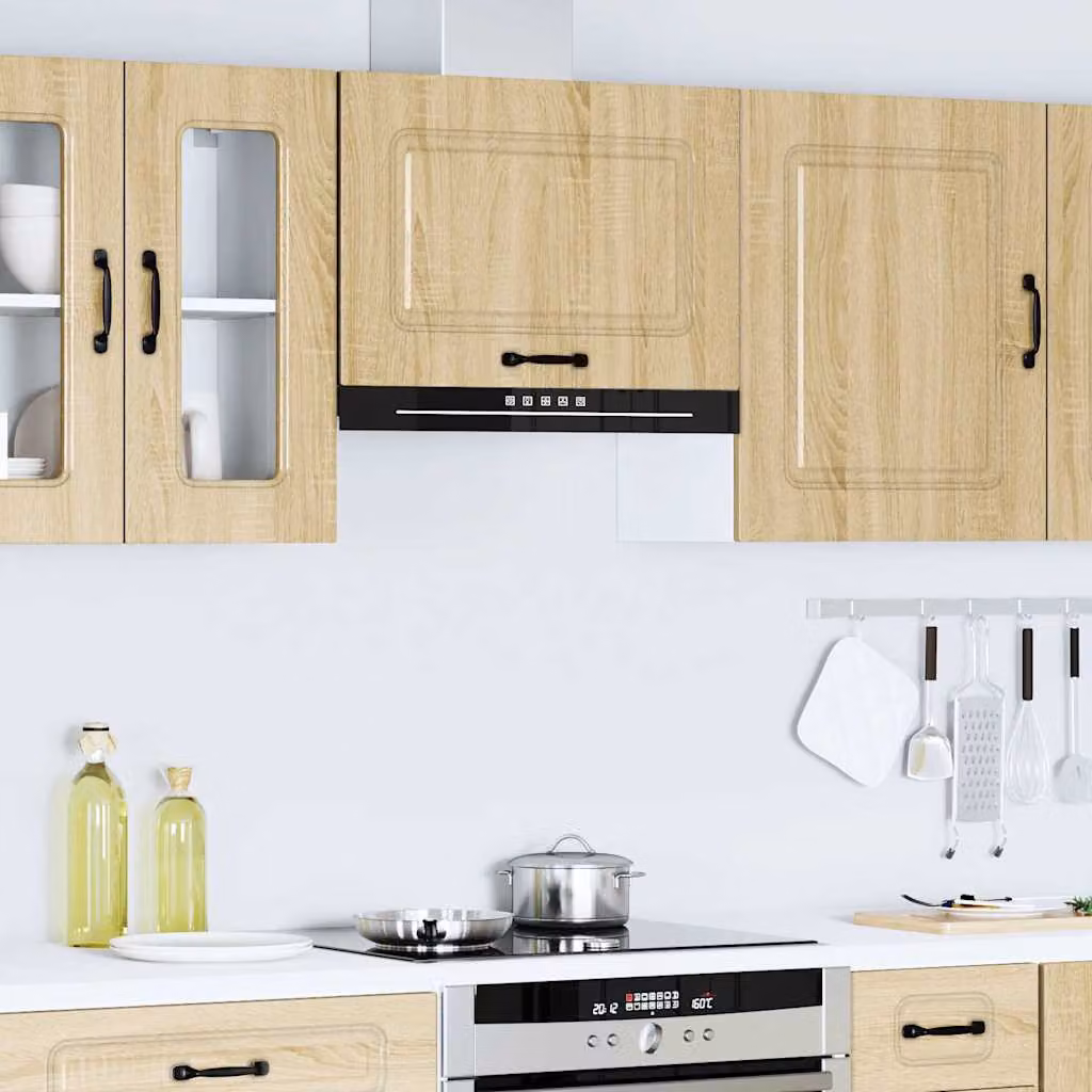 Pensile da cucina moderno vidaXL Kalmar Rovere Sonoma in legno marrone L: 60 cm, H: 40 cm, P: 31 cm
