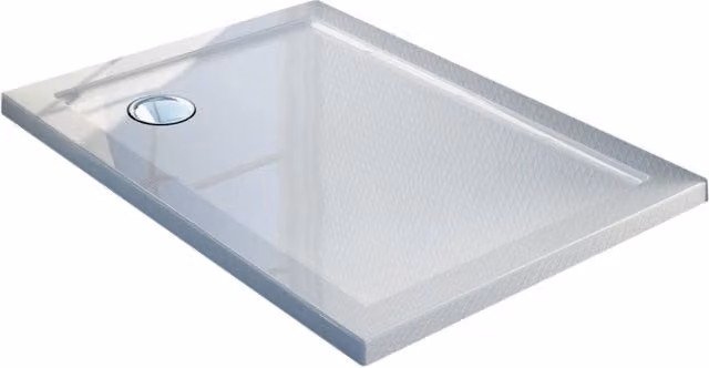 Piatto Doccia Rettangolare Fosterberg Floret 2 in Acrilico Bianco Lucido L 110 x P 80 cm – 1