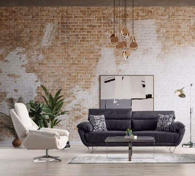 Sofa-Landschaft Gemütliche Sofa 3+1 Entspannungssofa Couch Couchgarnitur