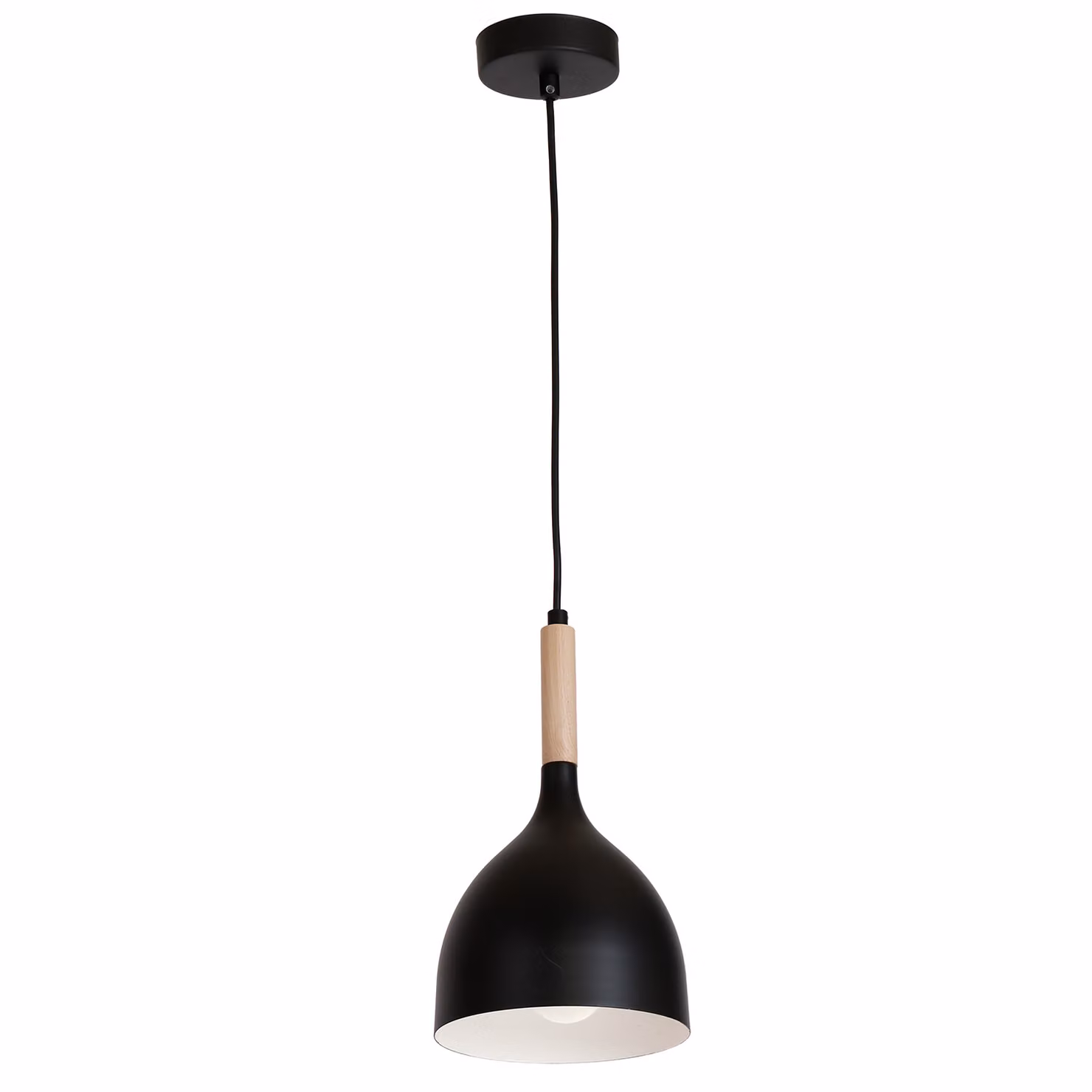 Lampada a sospensione industriale Noak Wood