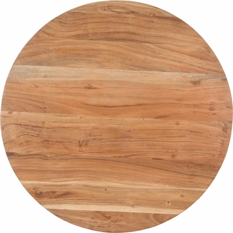 Tavolo da Pranzo 80 cm in Legno Massello di Acacia