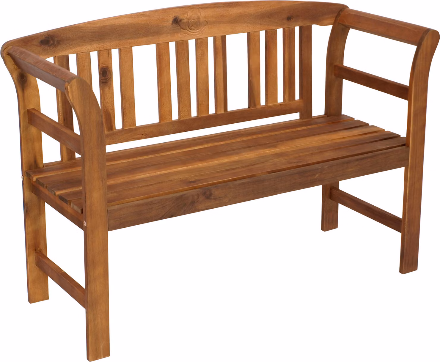 Panchina da giardino DEGAMO in legno ROSARIO a 2 posti, 120 cm, legno di acacia oliato