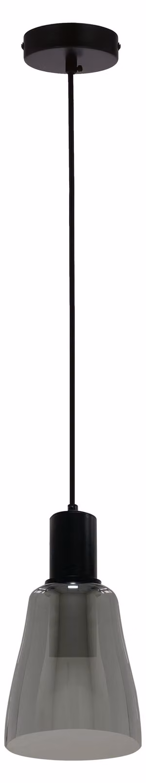 Lampada a sospensione con paralume grigio Udin grigio-nero 1xGU10x15W in vetro, dimensioni: 110x14,5x14,5 cm, IP20, Candellux