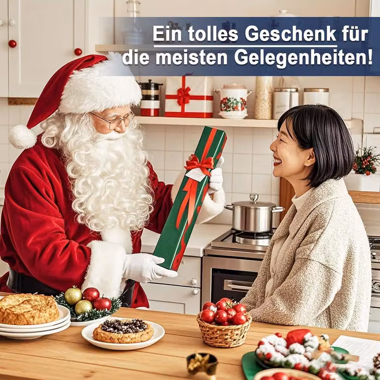 Support magnetico per utensili da cucina, 30 cm, in acciaio inossidabile, con finitura effetto noce