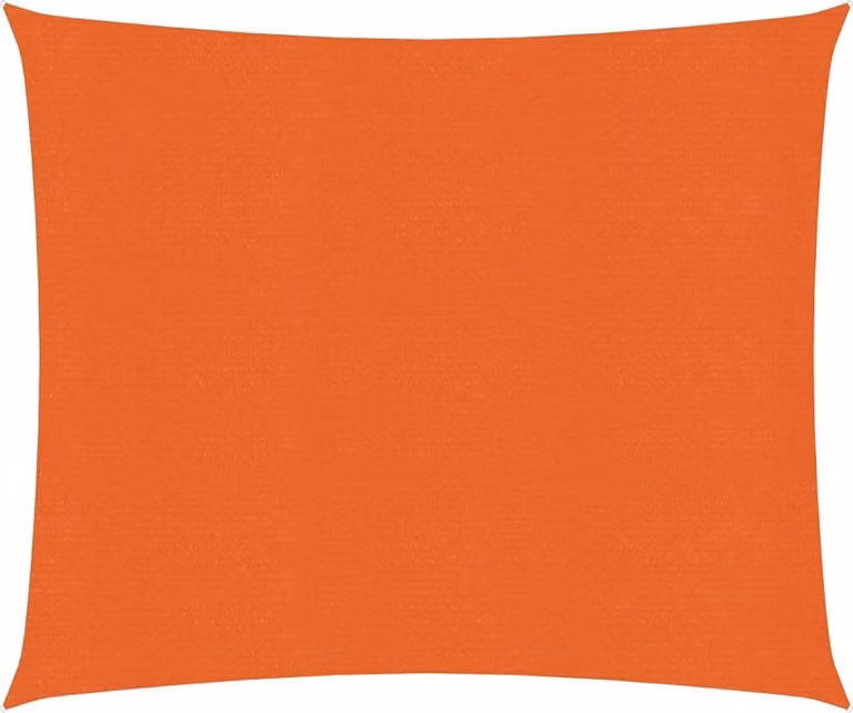 Tenda da sole Living Store, 160 g/m², colore arancione, dimensioni 3,6 x 3,6 metri, realizzata in HDPE