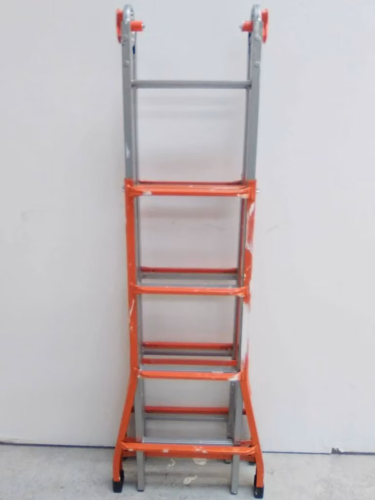 Scala multiuso Peppina Gierre in acciaio arancione L: 428 cm, P: 141 cm – 2