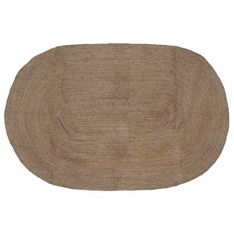 Tappeto in juta vidaXL moderno grigio L: 152 cm, P: 245 cm